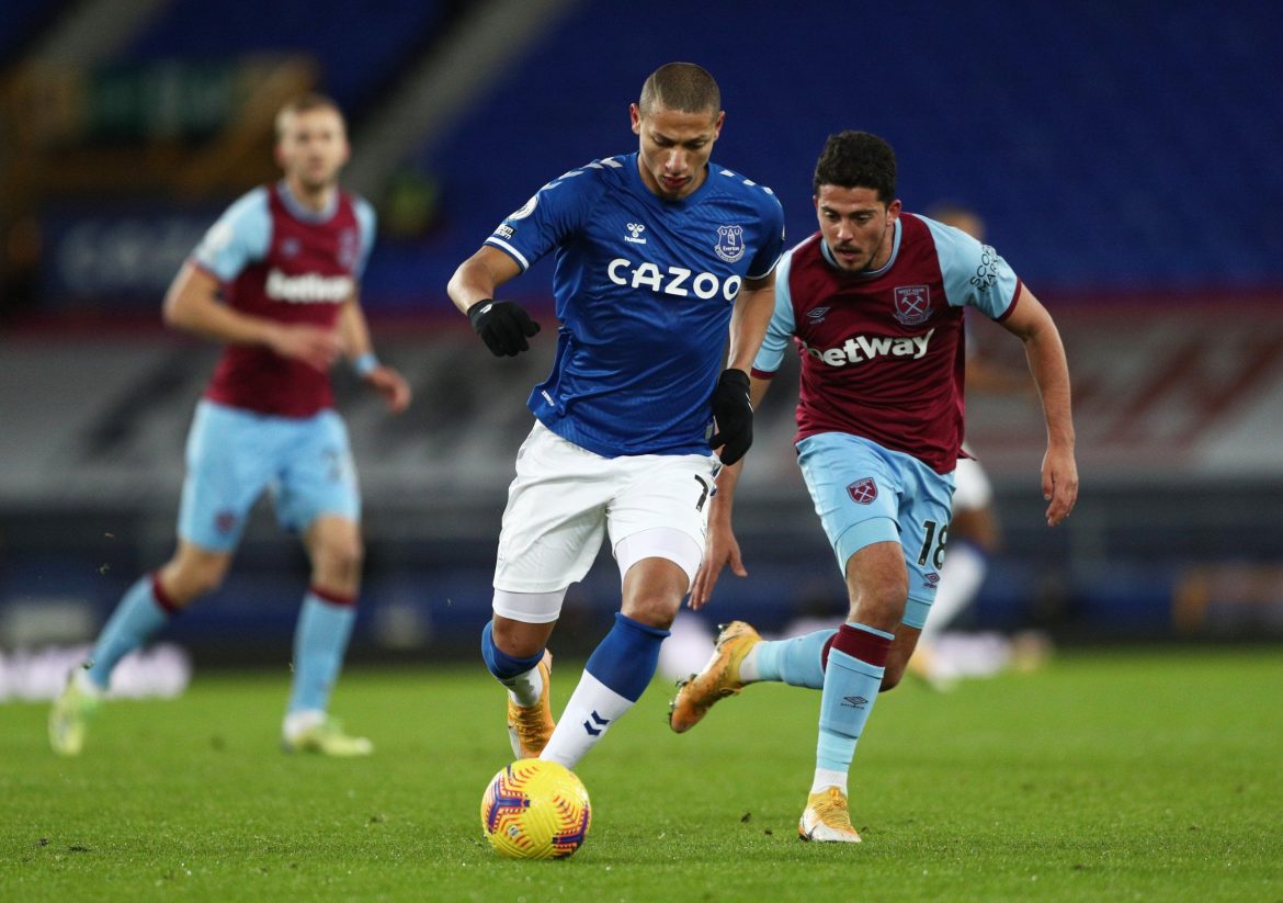 Richarlison holds Everton back in challenging return vs West Ham United