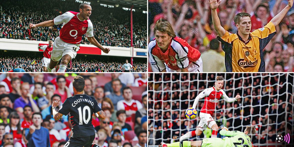 Arsenal vs Liverpool: The top 8 goals, including a title decider